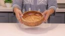 wooden bowls for food | Set of 4 individual  wood bowls 8 x 2 inches (25 oz) | Enjoy your salad, pasta, rice, acai, smoothie, soup, fruits, snacks