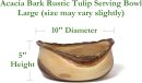 1094  Rustic Tulip Serving Bowl, Medium