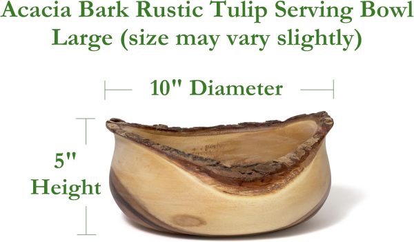 1094  Rustic Tulip Serving Bowl, Medium - Image 2