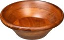 Cherry Finished Salad Bowl, Small, 7" Diameter x 2 1/2" Height, Single Bowl