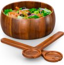 Wood Salad Bowl Set