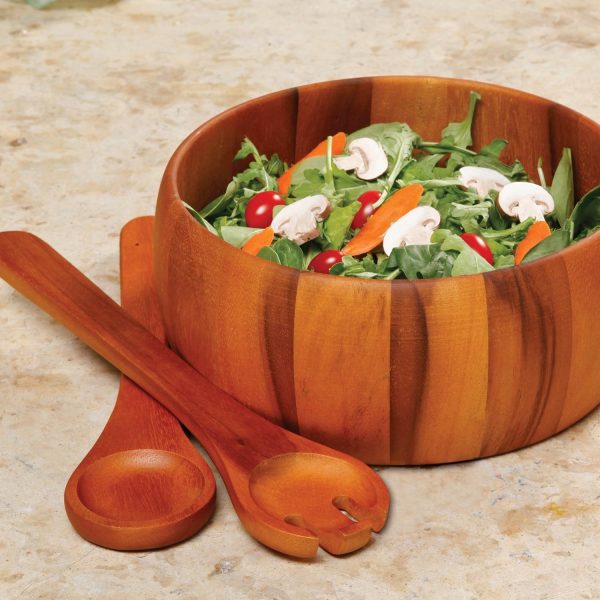 Wood Salad Bowl Set - Image 2